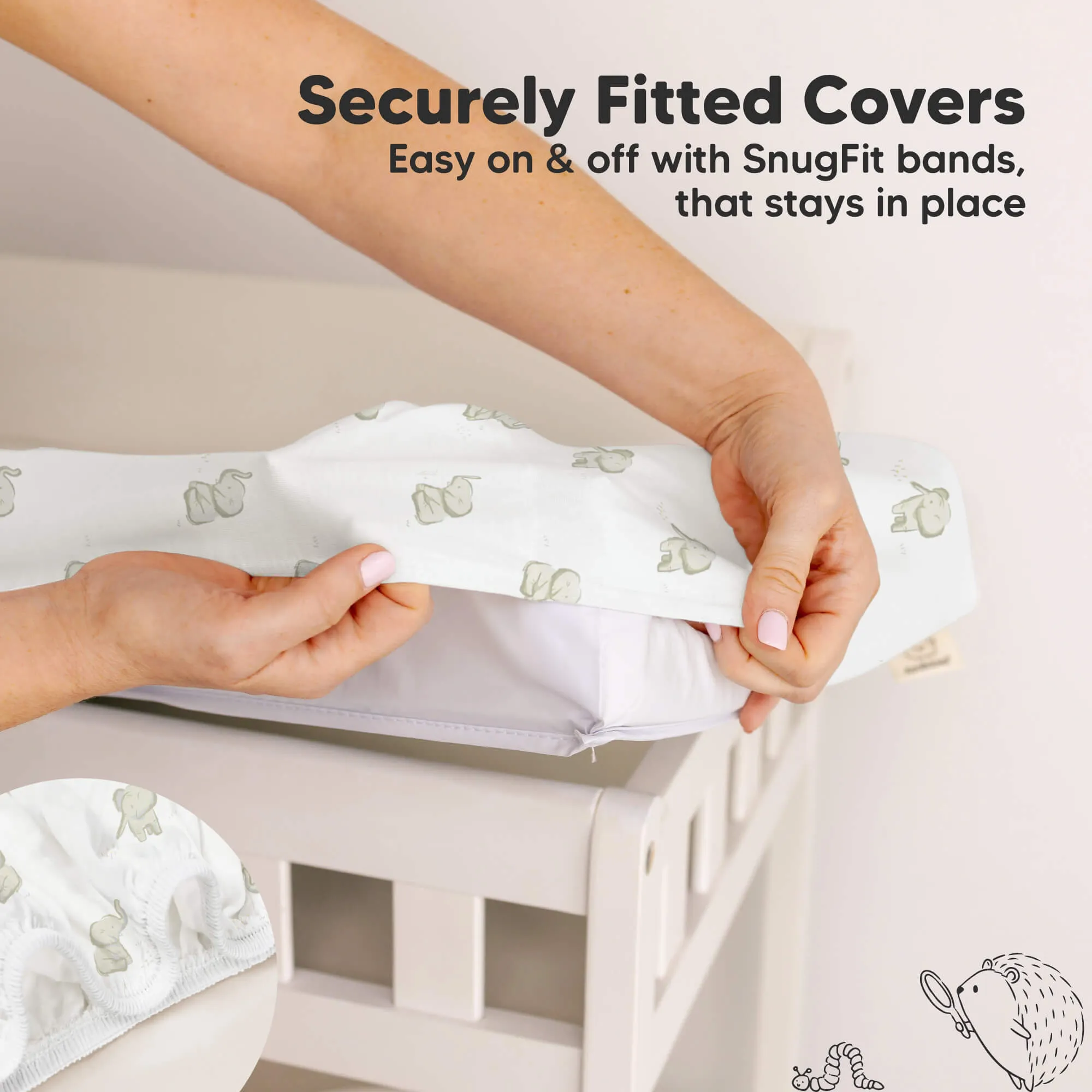 2-Pack Soothe Changing Pad Covers (Elly)