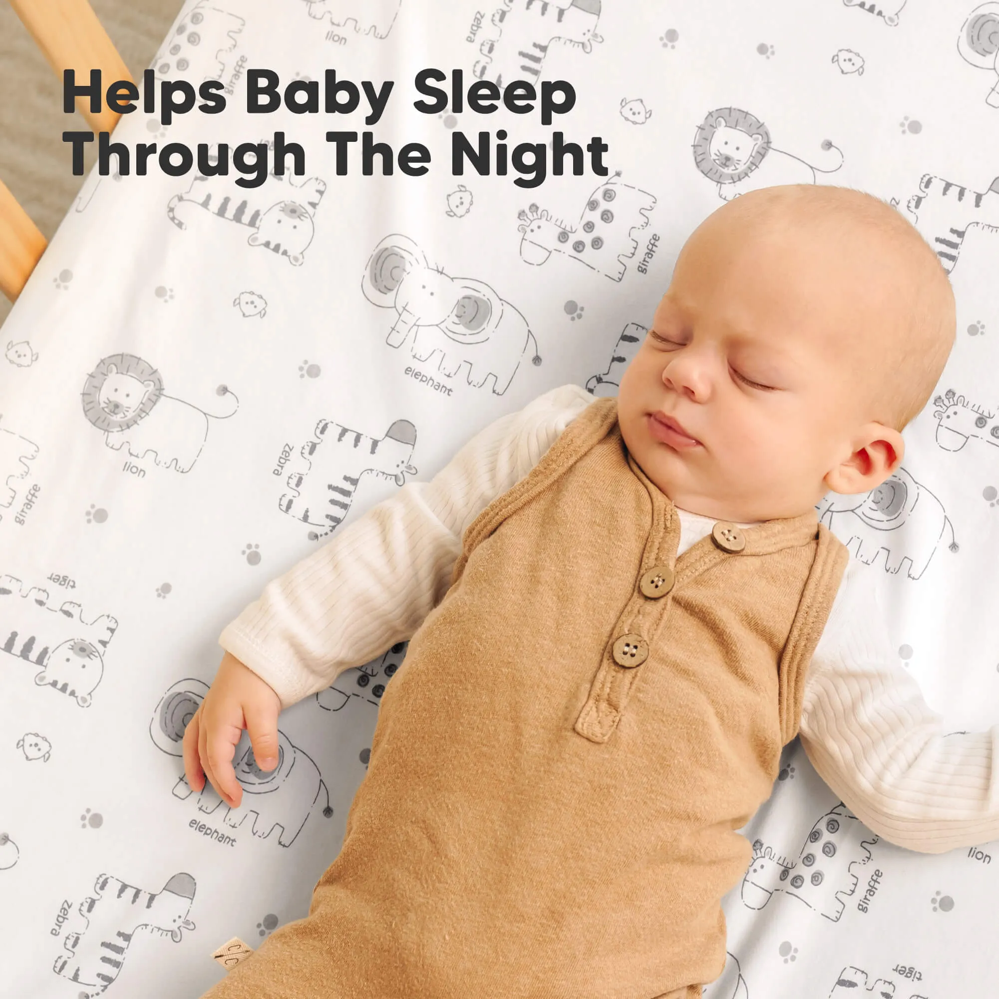 2-Pack Soothe [Protect ] Waterproof Mini Crib Sheets