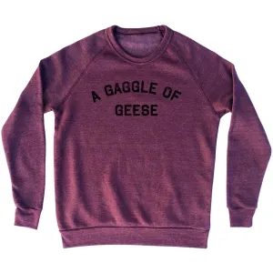A Gaggle of Geese Adult Tri-Blend Sweatshirt