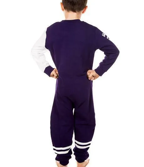 AFL Kids Onesie - Fremantle Dockers - Cotton - Zip - Pockets - Warm