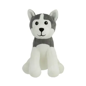 Amazon Brand - Jam & Honey Husky Dog, Plush/Soft Toy for Boys, Girls and Kids, Super-Soft, Safe, Great Birthday Gift (Grey and White, 17 cm)