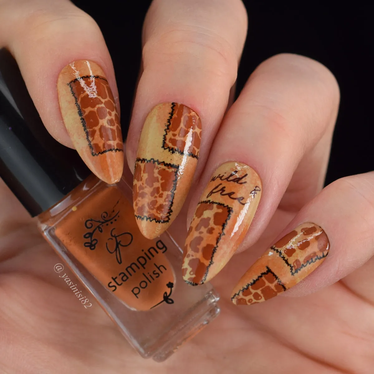 Animal Print Patchwork (CjS-342) Steel Nail Art Layered Stamping Plate