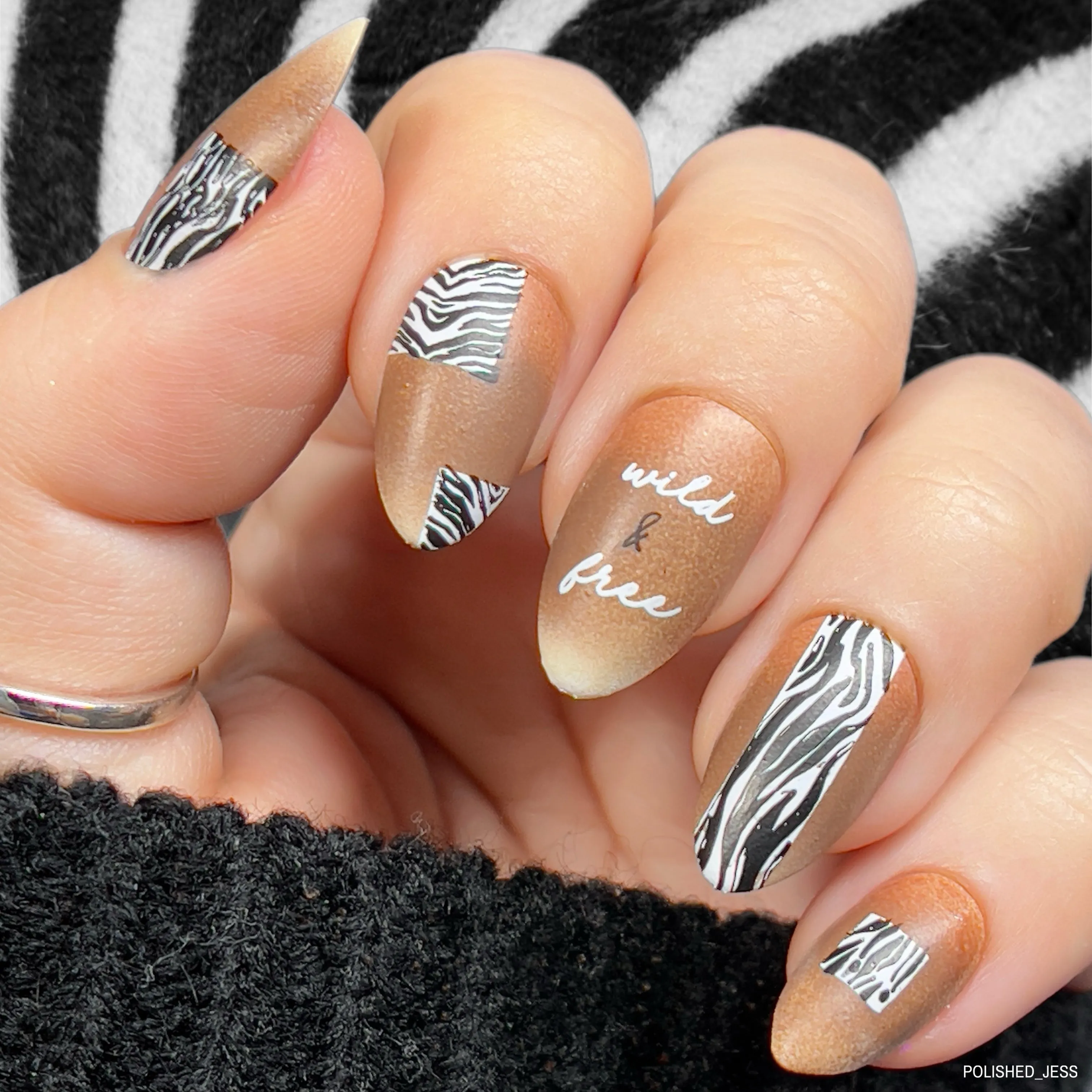 Animal Print Patchwork (CjS-342) Steel Nail Art Layered Stamping Plate