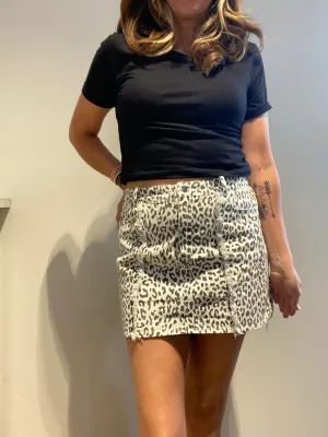 Animal print skirt
