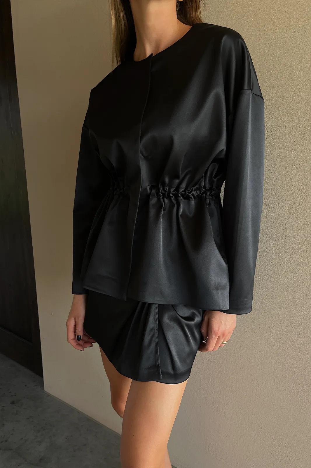 BELLAGIO BLAZER - SHINY BLACK