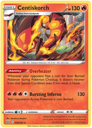 Centiskorch (030/163) [Sword & Shield: Battle Styles]