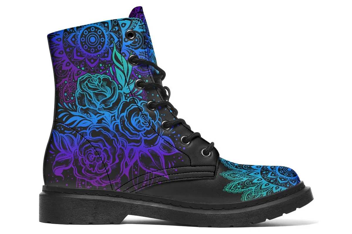 Colorful Mandala And Roses