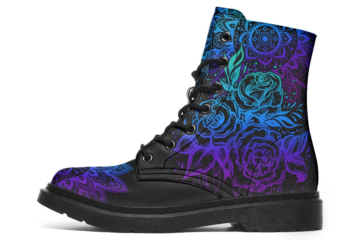 Colorful Mandala And Roses