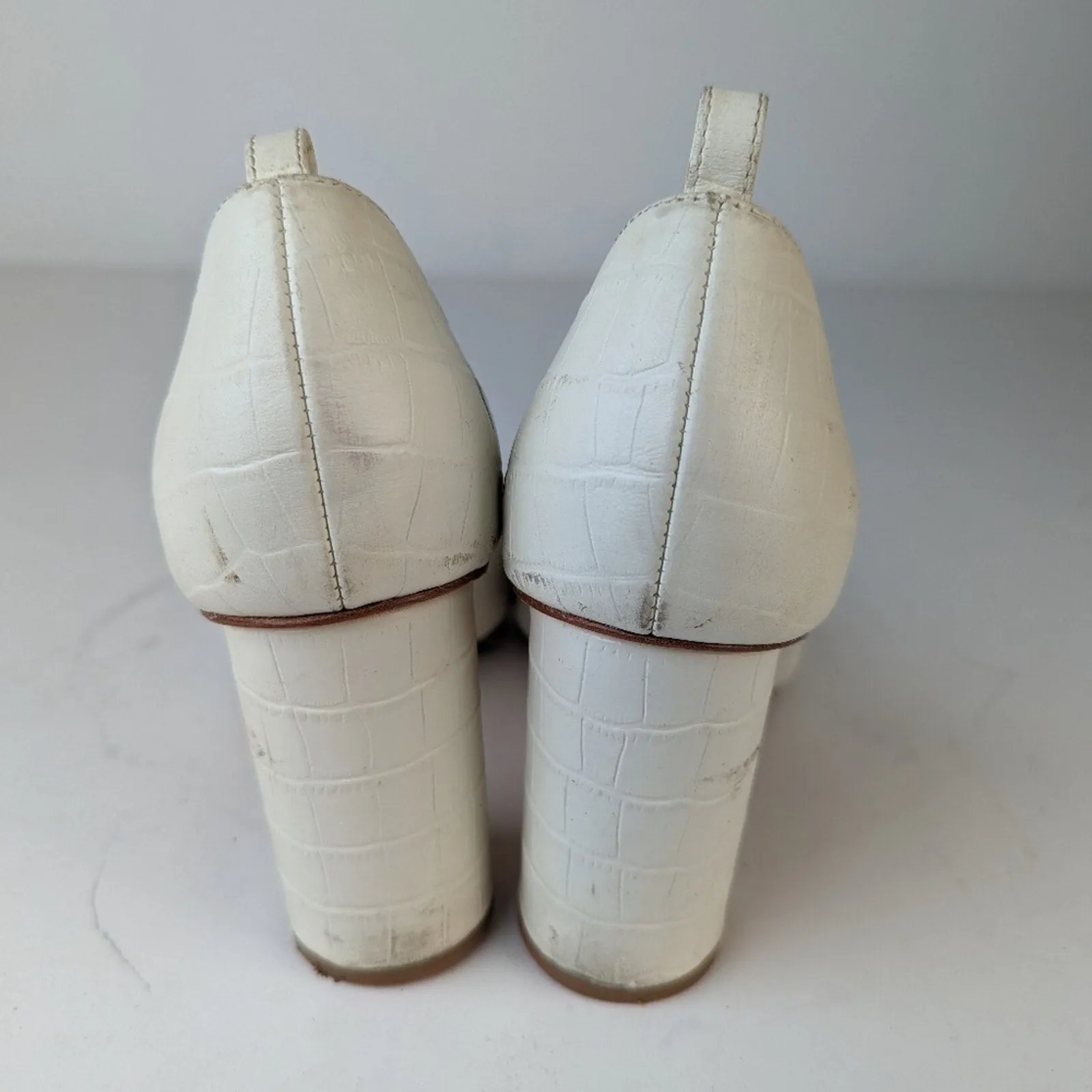 Deltan Croc Heels - 9