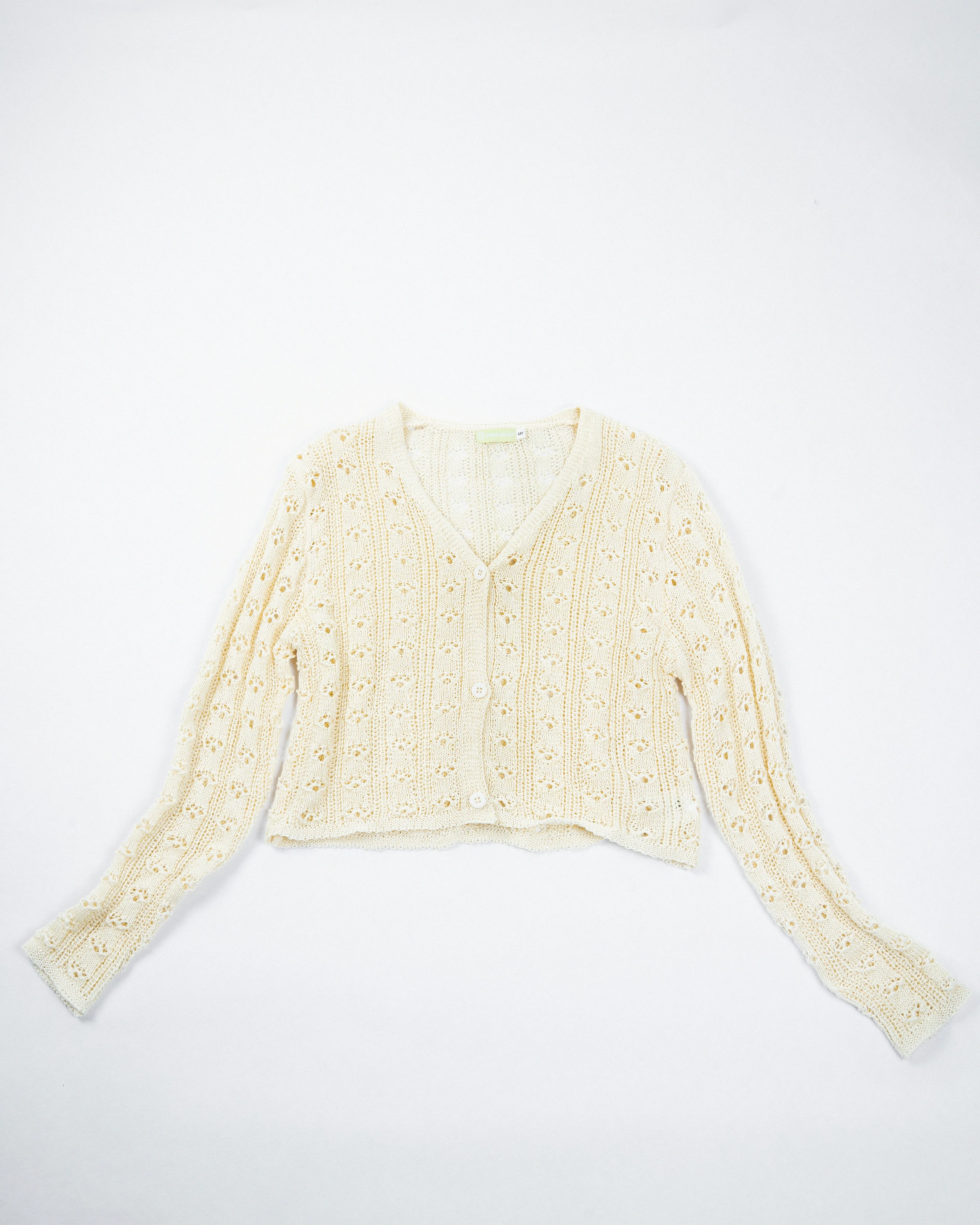 Eco Open Knit Cardigan (Beige)