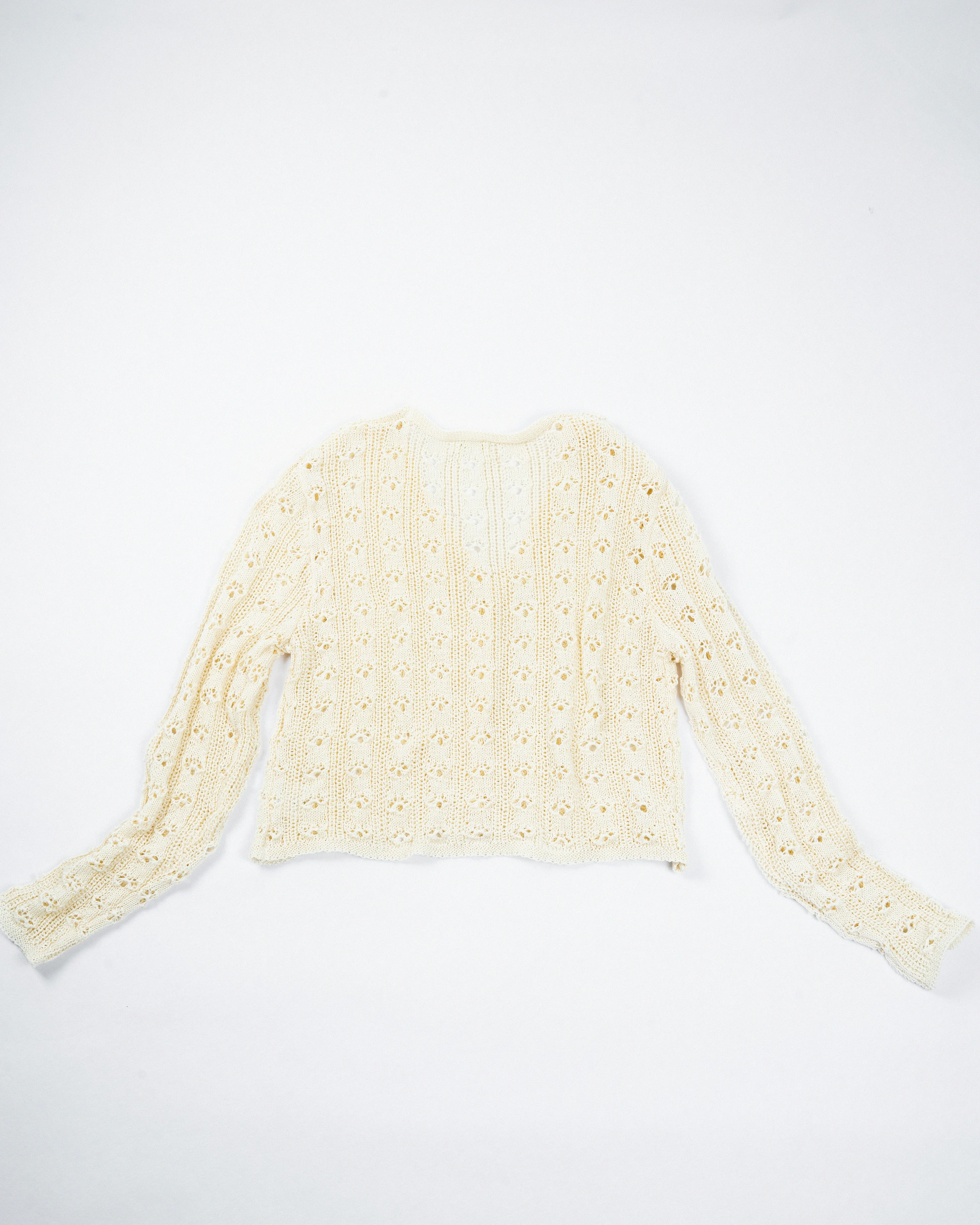 Eco Open Knit Cardigan (Beige)