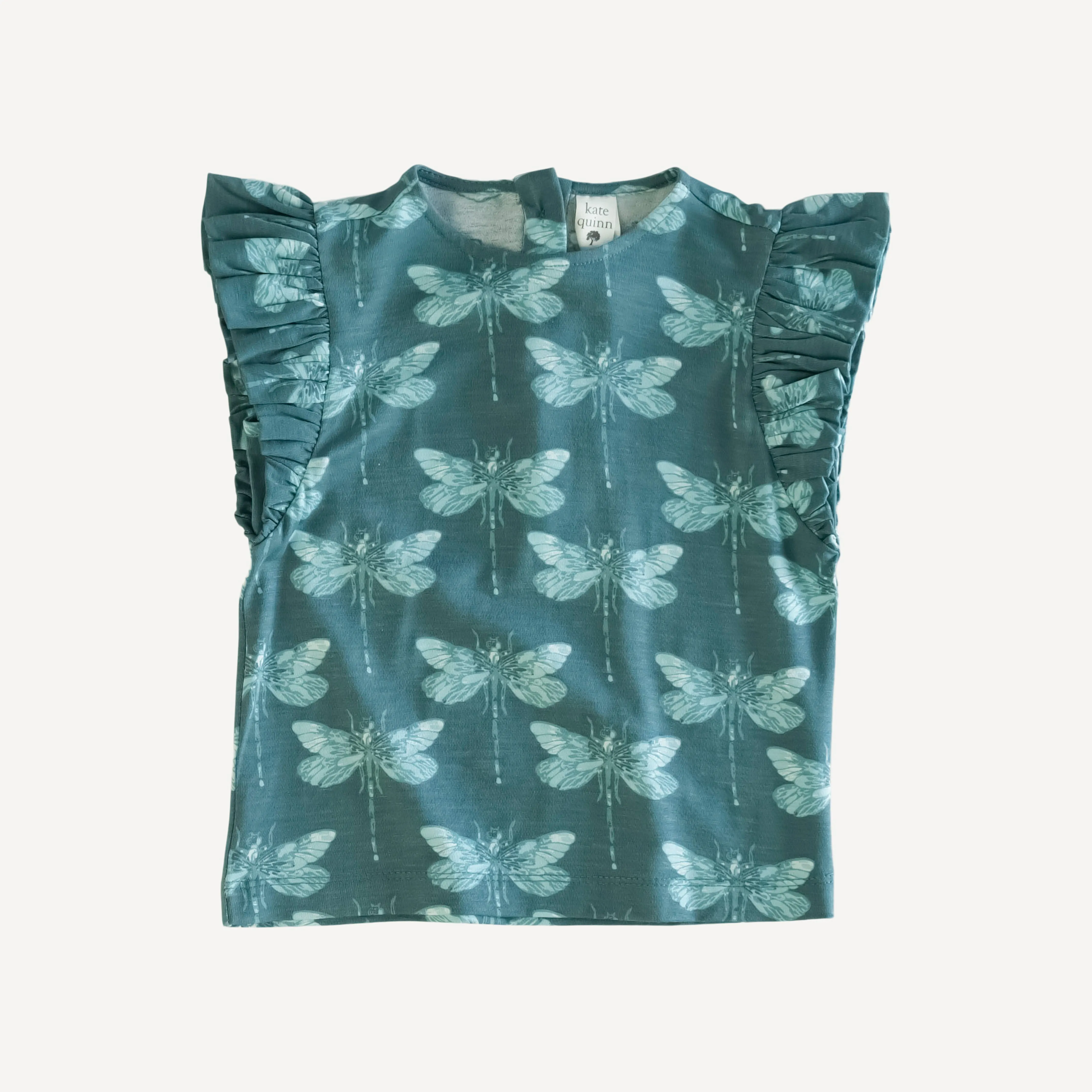 flutter sleeve tee | dragonfly | bamboo