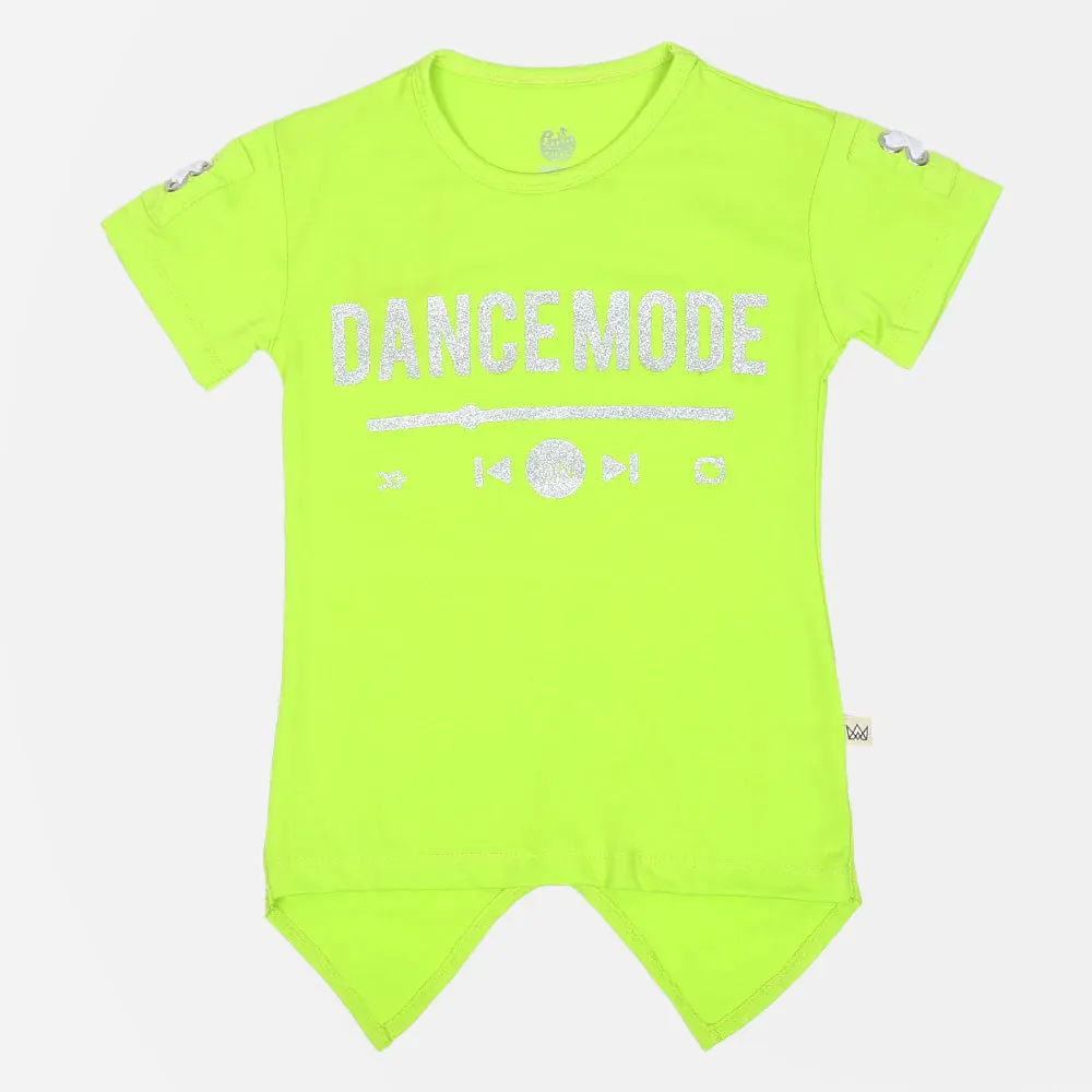 Girls T-Shirt H/S Dance Mood-J.Green