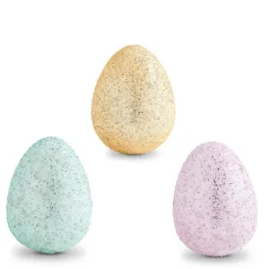 Glass Glitter Eggs - 3 Colors