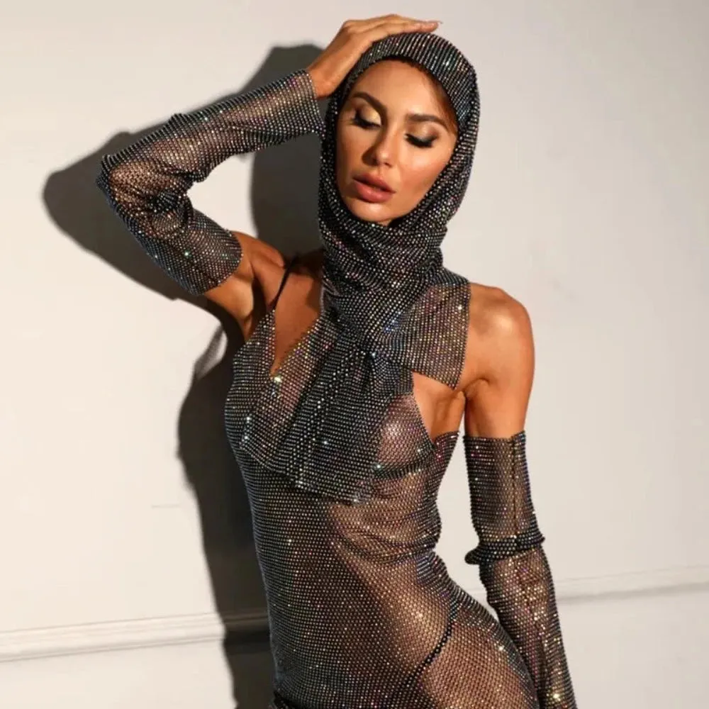 Glittery Rhinestone Bandana