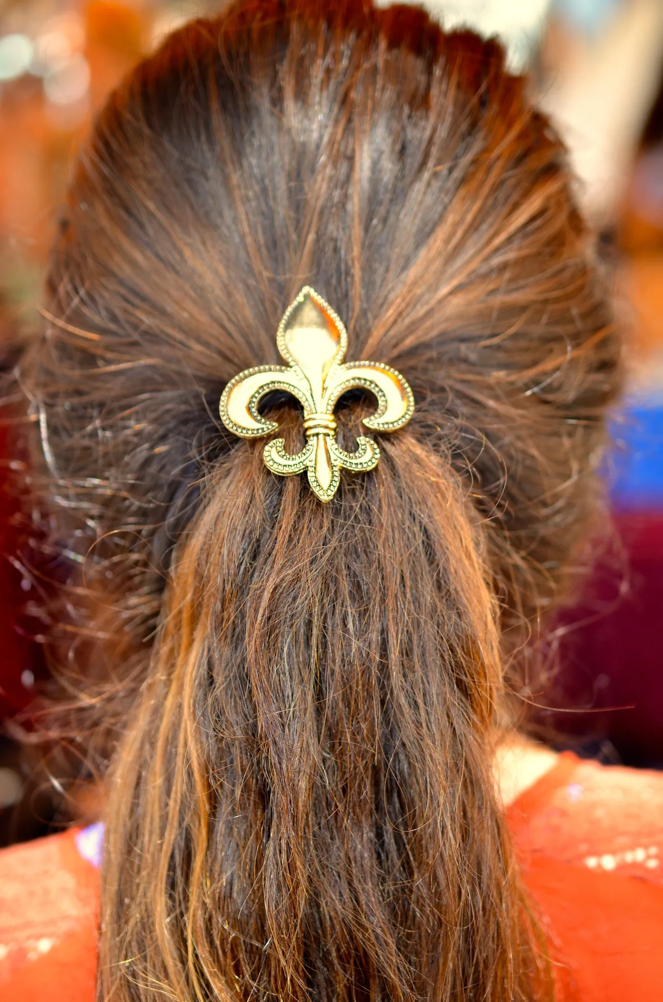 Hair Hook Fleur-de-lis - Gold, Ponytail Holder