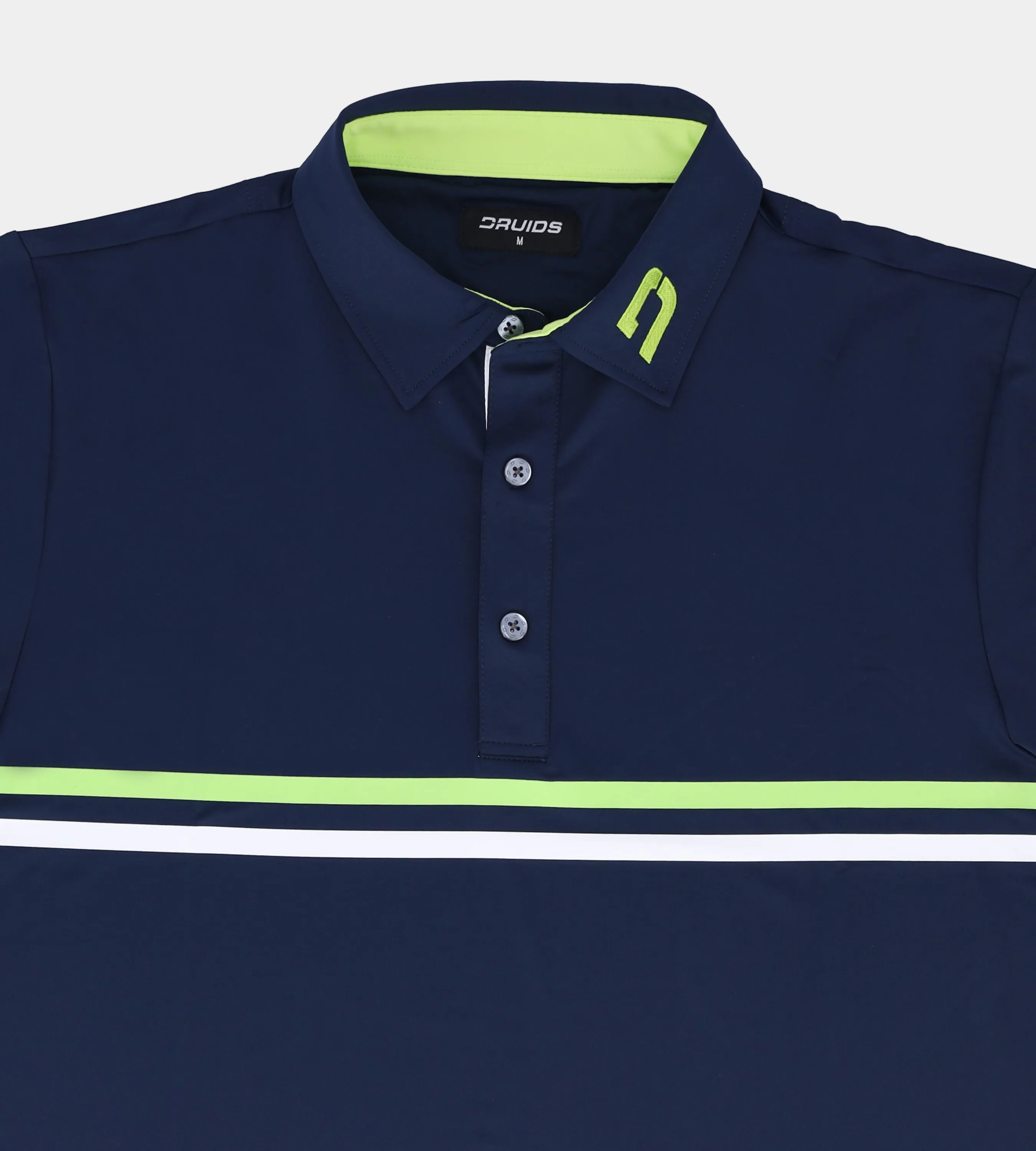 KIDS STRIPE PERFORMANCE POLO NAVY