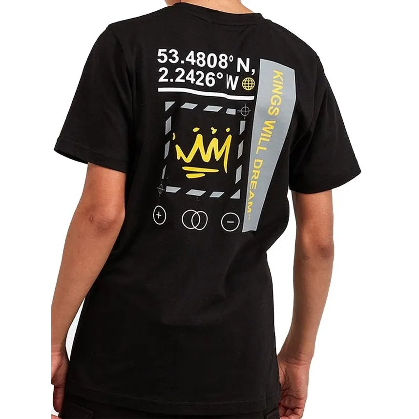 Kings Will Dream Kids Beaumor T Shirt Black Yellow