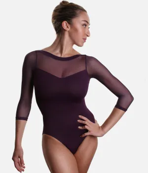 Long Mesh Sleeve Dance Leotard - SL129