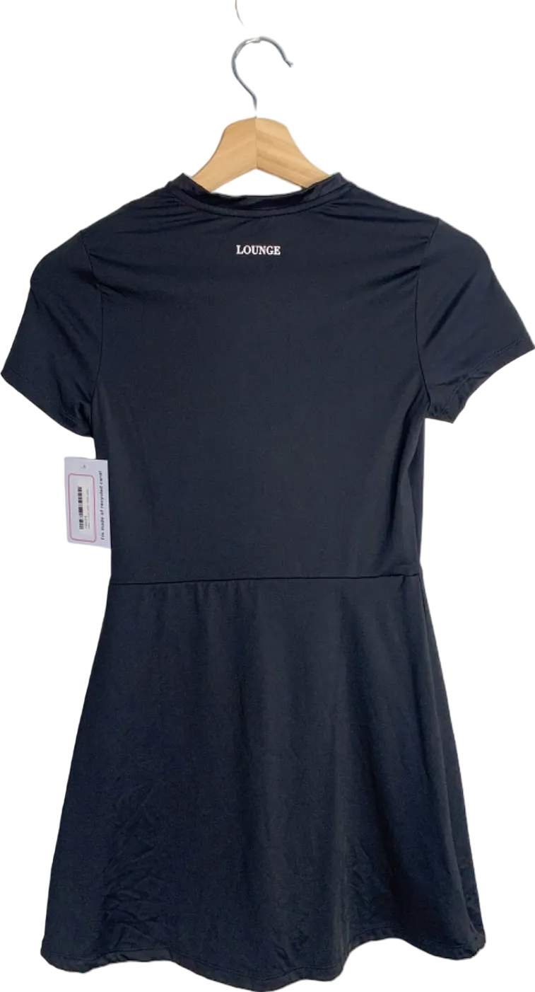 Lounge Apparel Black Short Sleeve Mini Dress UK S