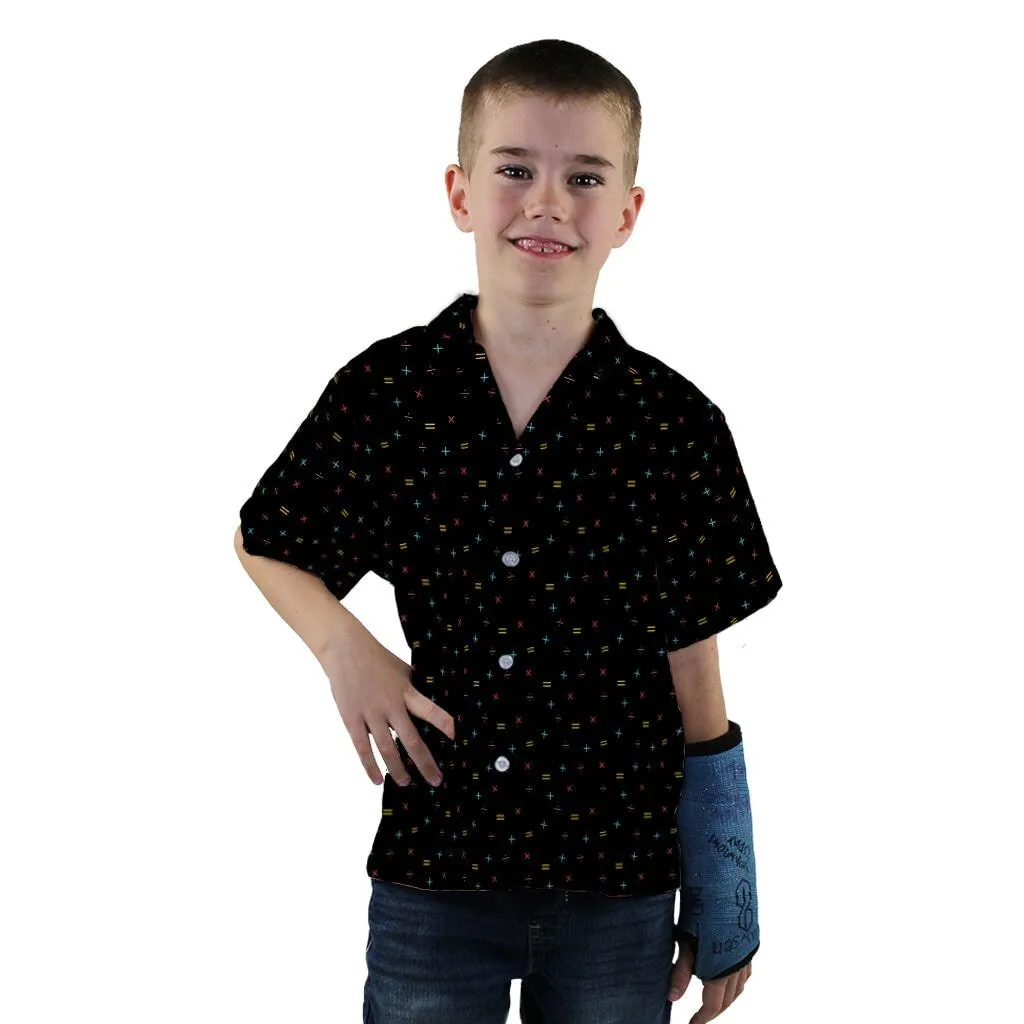 Math Symbols Black Youth Hawaiian Shirt