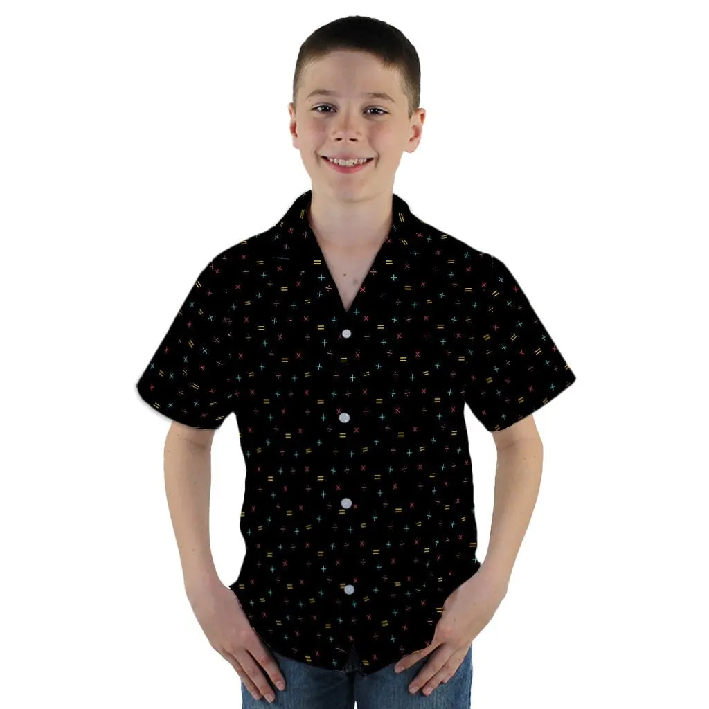 Math Symbols Black Youth Hawaiian Shirt