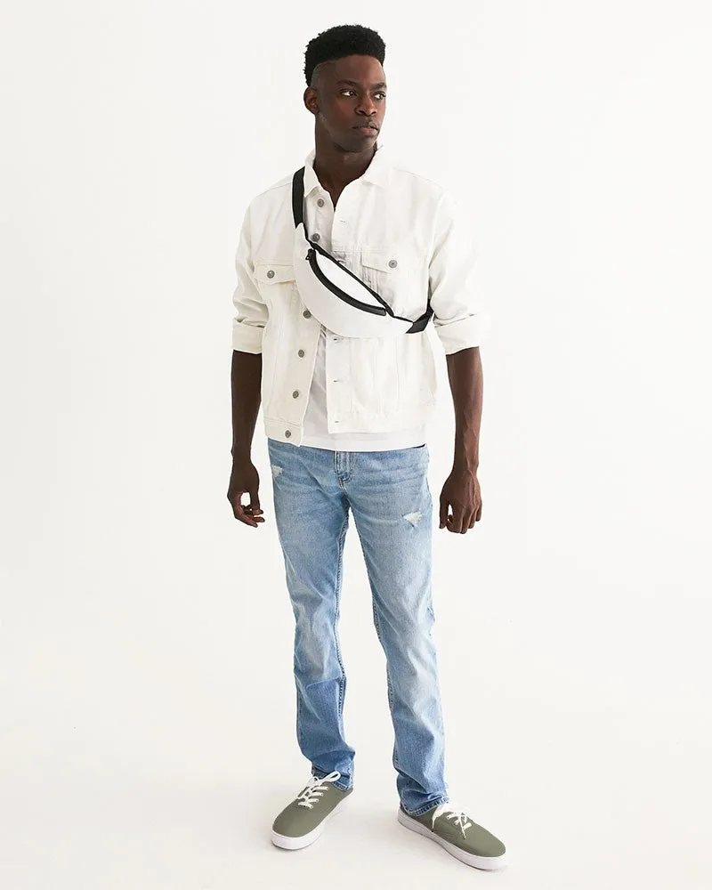 Medium Dark Yellow Men's Canvas Sneakers | Men's | Medium Dark Pale Pastel Yellow | C0M0Y30K60