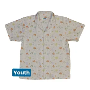 Mushroom Watercolor Youth Hawaiian Shirt
