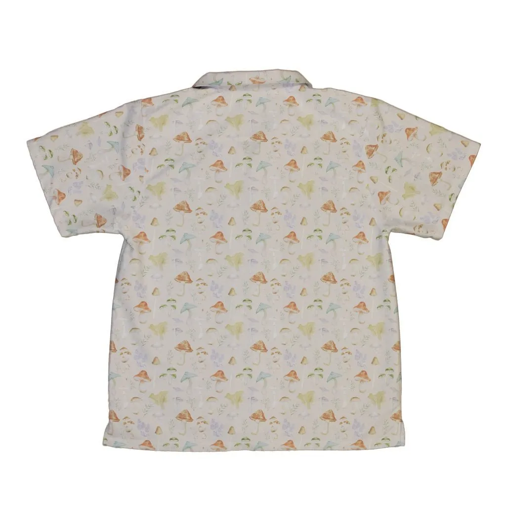 Mushroom Watercolor Youth Hawaiian Shirt