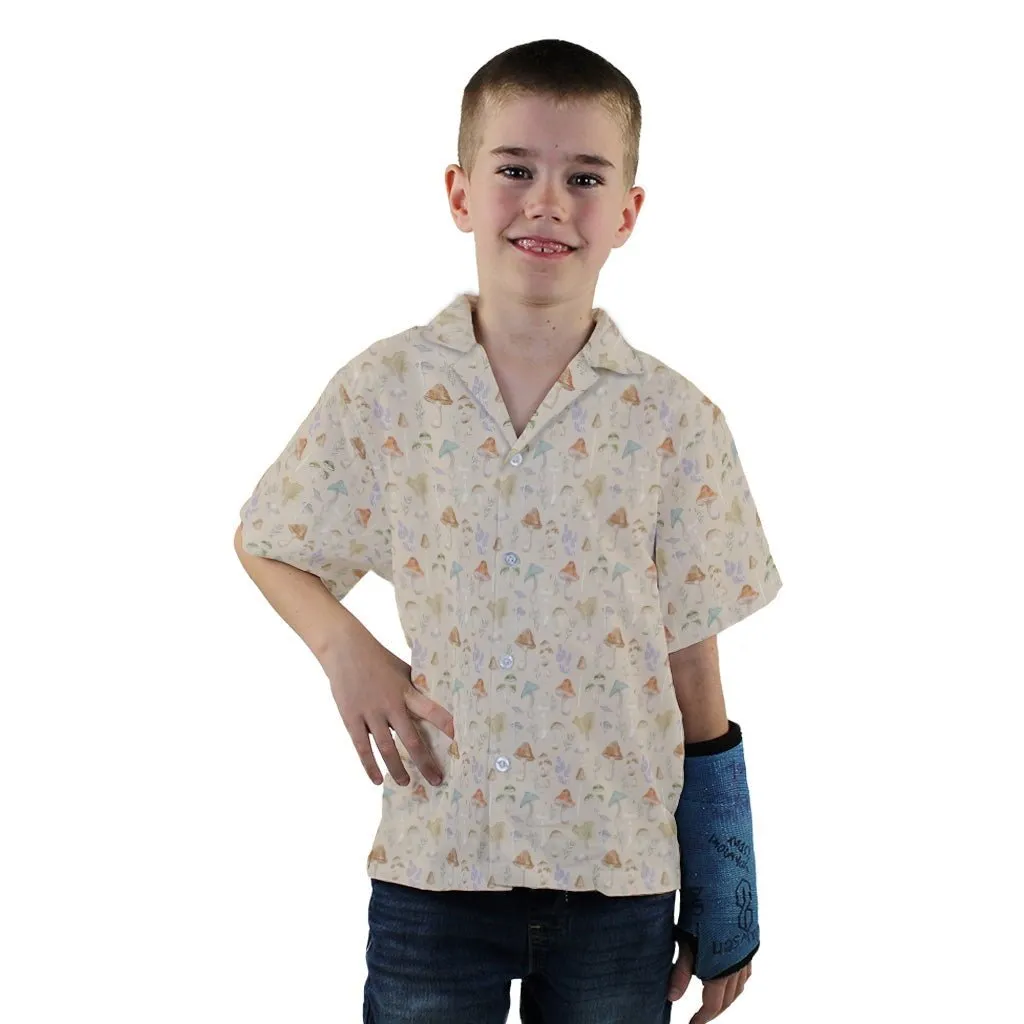Mushroom Watercolor Youth Hawaiian Shirt