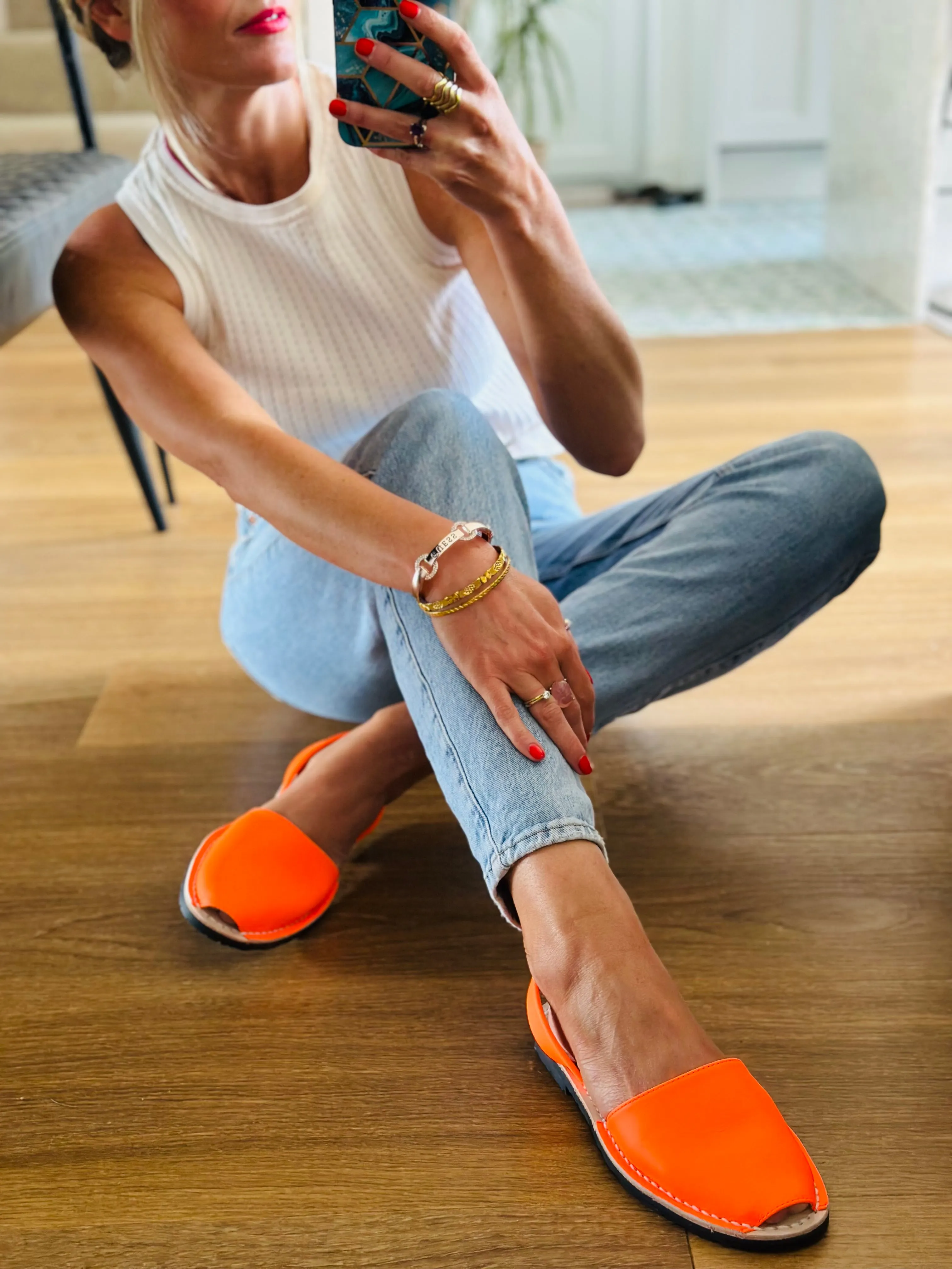 Neon Orange Avarcas