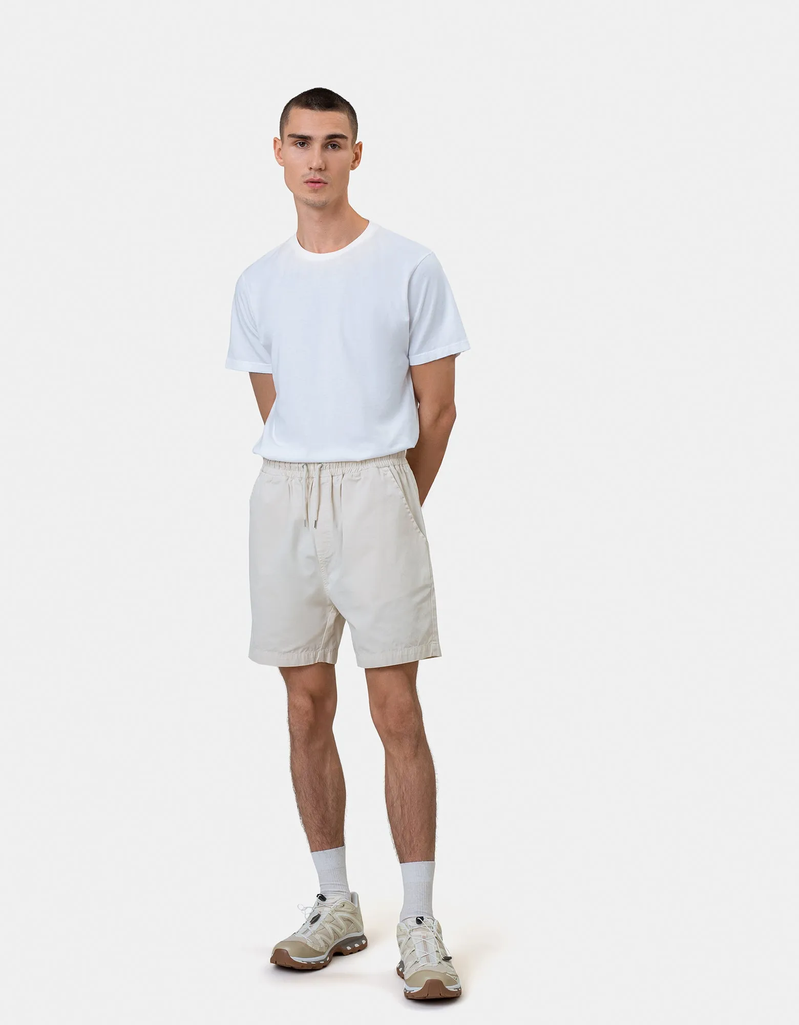 Organic Twill Shorts - Lava Grey