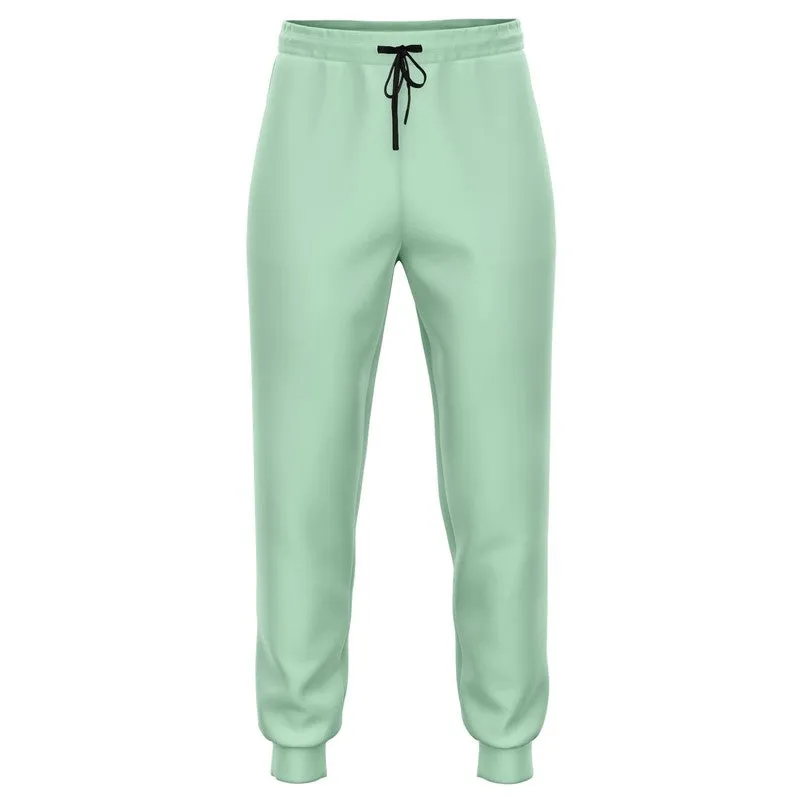 Pale Pastel Green Joggers | Unisex | with PLUS sizes | Bright Pale Pastel Green | C30M0Y30K0