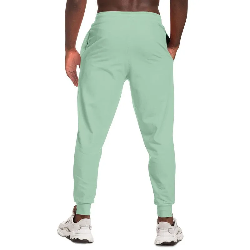 Pale Pastel Green Joggers | Unisex | with PLUS sizes | Bright Pale Pastel Green | C30M0Y30K0