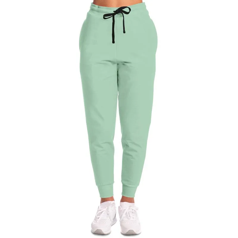 Pale Pastel Green Joggers | Unisex | with PLUS sizes | Bright Pale Pastel Green | C30M0Y30K0
