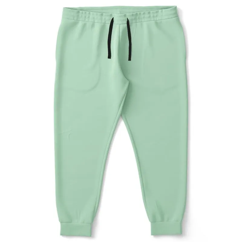 Pale Pastel Green Joggers | Unisex | with PLUS sizes | Bright Pale Pastel Green | C30M0Y30K0