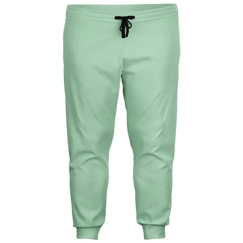 Pale Pastel Green Joggers | Unisex | with PLUS sizes | Bright Pale Pastel Green | C30M0Y30K0