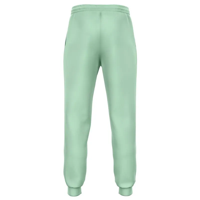 Pale Pastel Green Joggers | Unisex | with PLUS sizes | Bright Pale Pastel Green | C30M0Y30K0