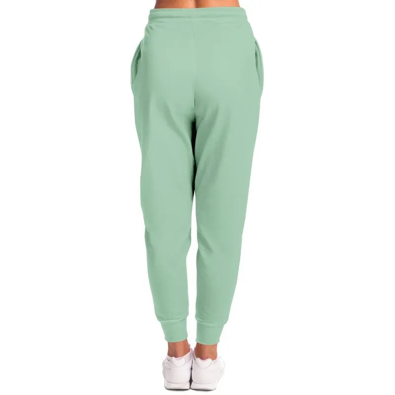 Pale Pastel Green Joggers | Unisex | with PLUS sizes | Bright Pale Pastel Green | C30M0Y30K0