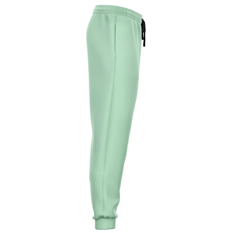 Pale Pastel Green Joggers | Unisex | with PLUS sizes | Bright Pale Pastel Green | C30M0Y30K0