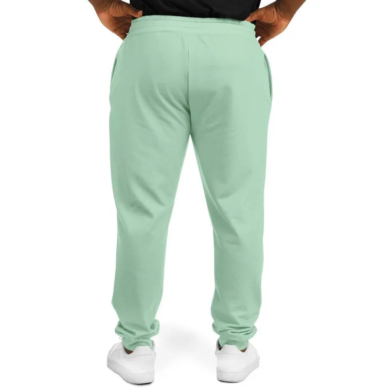 Pale Pastel Green Joggers | Unisex | with PLUS sizes | Bright Pale Pastel Green | C30M0Y30K0