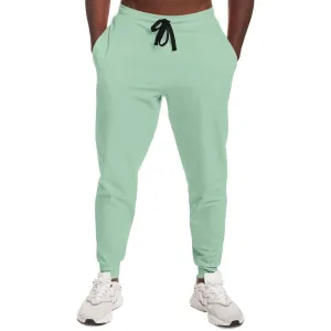 Pale Pastel Green Joggers | Unisex | with PLUS sizes | Bright Pale Pastel Green | C30M0Y30K0