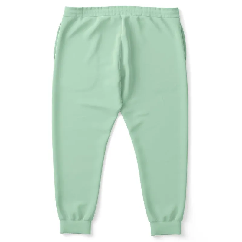 Pale Pastel Green Joggers | Unisex | with PLUS sizes | Bright Pale Pastel Green | C30M0Y30K0