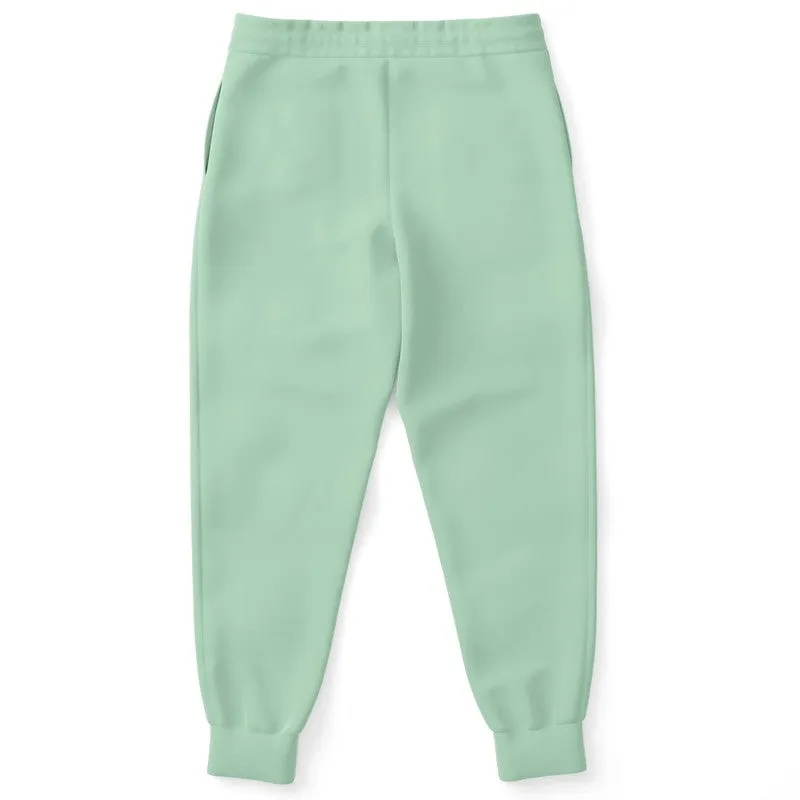 Pale Pastel Green Joggers | Unisex | with PLUS sizes | Bright Pale Pastel Green | C30M0Y30K0