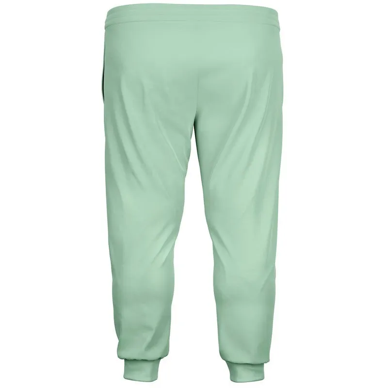 Pale Pastel Green Joggers | Unisex | with PLUS sizes | Bright Pale Pastel Green | C30M0Y30K0