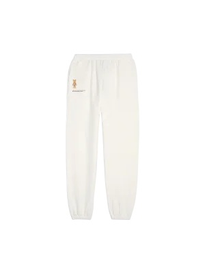 Pangaia x Haroshi BE@RBRICK™ Recycled Cotton Track Pants—off-white