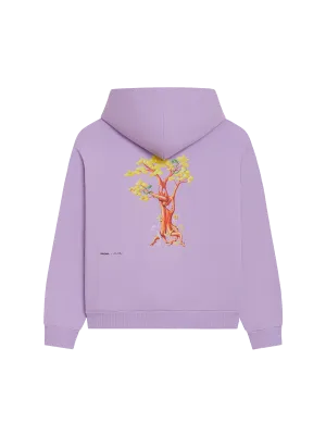 PANGAIA x Kenny Scharf Signature Hoodie—orchid purple