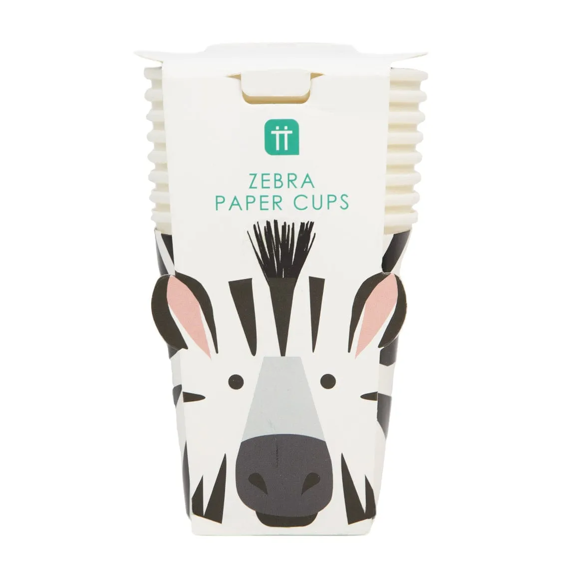 Party Animals Zebra Cups x 8
