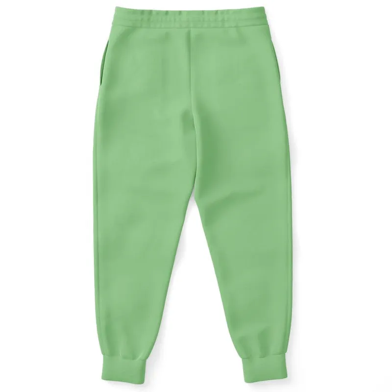 Pastel Green Joggers | Unisex | with PLUS sizes | Bright Pastel Green | C45M0Y60K0