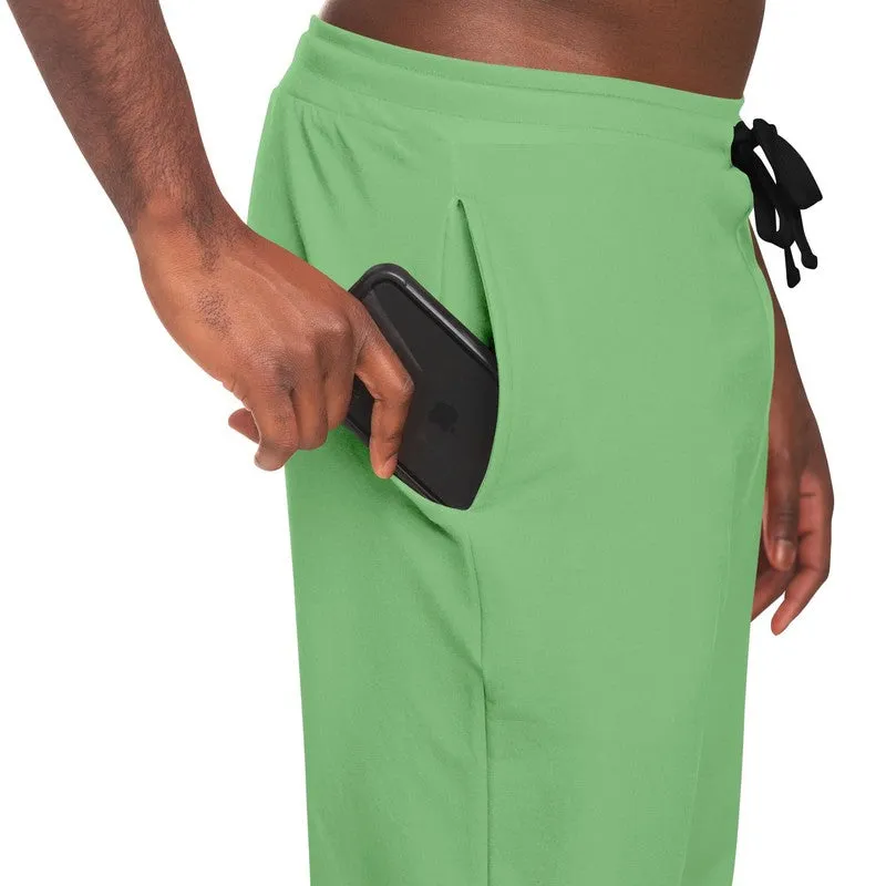 Pastel Green Joggers | Unisex | with PLUS sizes | Bright Pastel Green | C45M0Y60K0